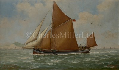 Lot 4 - JOHN HENRY MOHRMANN (BELGIAN, 1857–1916) - The barge 'Doris'