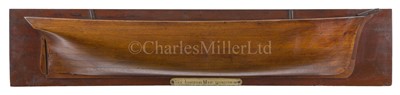 Lot 27 - A BUILDER'S HALF BLOCK MODEL FOR THE DUTCH BARQUE CILIPPER VICE-ADMIRAAL MAIJ, CIRCA 1865