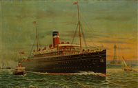 Lot 194 - AN ALLAN LINE TRAVEL AGENT'S POSTER FOR THE...