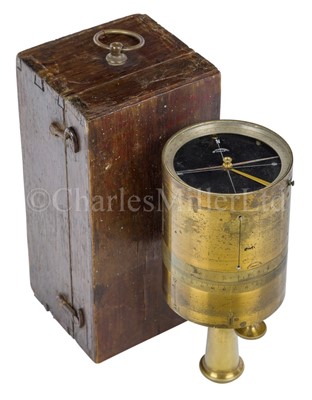 Lot 339 - A 19TH CENTURY SURVEYOR'S CROSS BY BECKER & BUDDINGH, ARNHEM, and a pocket barometer