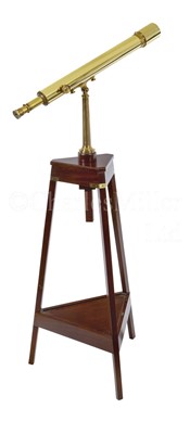 Lot 366A - A 2½IN. REFRACTING LIBRARY TELESCOPE BY E. ELLIOTT, LONDON, CIRCA 1980