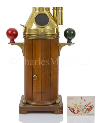 Lot 135 - A CHANDLER'S ADVERTISING MODEL FOR A KELVIN TYPE BINNACLE COMPASS, CIRCA 1920