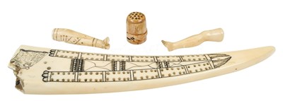 Lot 56 - A MARINE IVORY CRIBBAGE BOARD