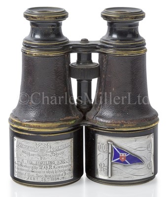 Lot 75 - AN ATTRACTIVE PAIR OF PRESENTATION BINOCULARS, CIRCA 1894