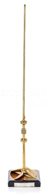 Lot 139 - A PRESENTATION MODEL PROPELLER AND SHAFT FOR THE M.S. ISELIN, BUILT BY KOCKUMS, MALMÖ, SWEDEN 1939 / Alert Name Board