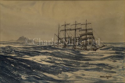 Lot 17 - CLAUDE MUNCASTER (BRITISH, 1903-1974) - ‘Olivebank’ rounding the Horn