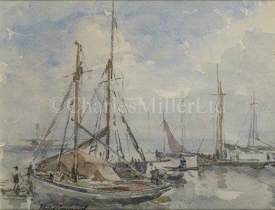 Lot 5 - PHILIP CONNARD (BRITISH, 1875-1958) - Greenhithe Slipway