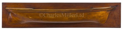 Lot 21 - A BUILDER'S HALF BLOCK MODEL BELIEVED TO BE OF THE FULL RIGGED SHIP ABERGELDIE, 1869