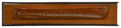 Lot 185 - AN ATTRACTIVE BUILDER'S HALF MODEL FOR A CUTTER OR GIG, CIRCA 1890