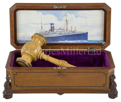 Lot 144 - A LAUNCHING SET FOR THE S.S. LETITIA, BUILT BY FAIRFIELD SHIPBUILDING CO. FOR THE ANCHOR DONALDSON LINE, 1924