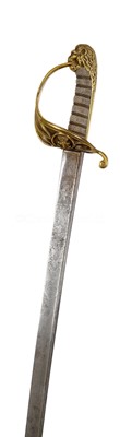 Lot 224 - AN 1827-PATTERN NAVAL SWORD
