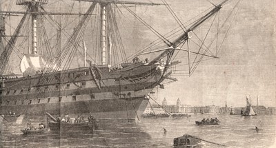 Lot 64 - THE HEAD OF H.M.S. AGAMEMNON'S FIGUREHEAD, HELLYER WORKSHOPS, CIRCA 1852