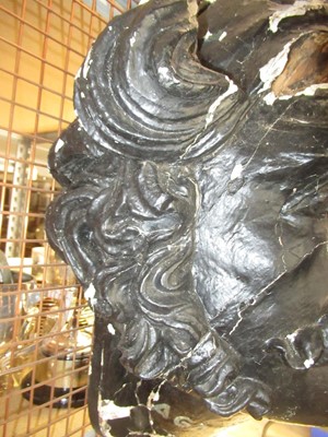 Lot 64 - THE HEAD OF H.M.S. AGAMEMNON'S FIGUREHEAD, HELLYER WORKSHOPS, CIRCA 1852