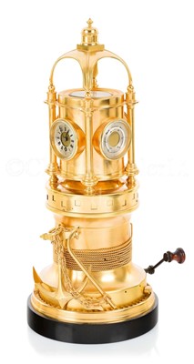 Lot 78A - A NOVELTY MECHANICAL CAPSTAN CLOCK COMPENDIUM BY ANDRE GUILMET, PARIS, CIRCA 1880