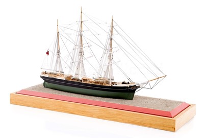Lot 12 - A WELL-DETAILED 1:96 SCALE STATIC DISPLAY MODEL OF THE BARQUE BEREAN OF LONDON