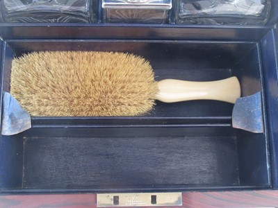 Lot 70 - AN EXCEPTIONAL GENTLEMAN'S TRAVELLING DRESSING CASE BY D & J DILLER, CIRCA 1844