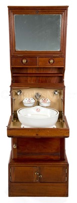 Lot 81 - A RARE COMPACTUM / WASH STAND FROM R.M.S. MAURETANIA, CIRCA 1906