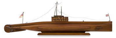 Lot 314 - A LARGE SAILOR-MADE MODEL FOR AN L-CLASS SUBMARINE OF CIRCA 1916