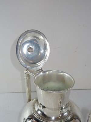 Lot 71 - A RARE COFFEE POT DESIGNED BY DR. CHRISTOPHER DRESSER FOR P&O, CIRCA 1870
