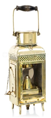 Lot 104 - A STORM LANTERN BY BULPITT & SONS, BIRMINGHAM, CIRCA 1916