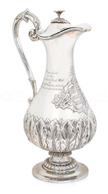 Lot 48 - A SILVER CLARET JUG TROPHY FOR THE ROYAL ALBERT YACHT CLUB, CIRCA 1900
