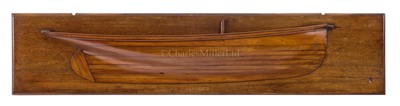 Lot 63 - A BUILDER'S HALF-BLOCK MODEL FOR THE CUTTER YACHT VERONICA, BUILT BY REDWAY OF DARTMOUTH, 1875