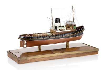 Lot 129 - A 1:100 SCALE MODEL OF THE STEAM TUG CRUISER, ORIGINALLY BUILT BY A. HALL LTD, 1953