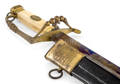 Lot 160 - Ø A FIVE-BALL PATTERN HANGER FOR THE ROYAL NAVY BY S. BRUNN, LONDON, CIRCA 1790