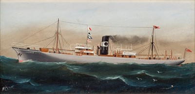 Lot 102 - HERBERT HENRY CRANE (BRITISH, 1877-1955) - STUDY OF THE SHIP LANGHOLM