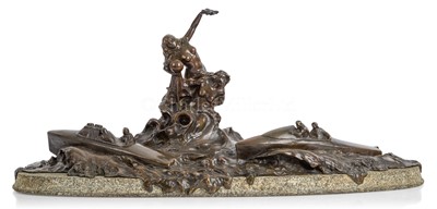 Lot 76 - DOMENICO MASTROIANNI (1876-1962) - ‘ LE CHAMPIONNAT DE LA MER’ TROPHY, 1908