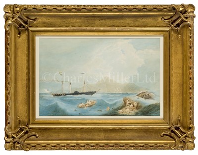 Lot 81 - WILLIAM HEATH (1795-1840) - PADDLE STEAMER, CIRCA 1825