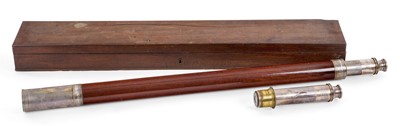 Lot 179 - A FINE DOLLOND TELESCOPE PRESENTED BY KING GEORGE IV TO CMDR. SIR CHARLES PAGET WHEN HE ASSUMED COMMAND OF THE ROYAL YACHT ROYAL GEORGE, 1821