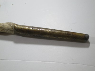 Lot 28 - Ø A SAILOR'S WHALEBONE WALKING STICK, CIRCA 1860