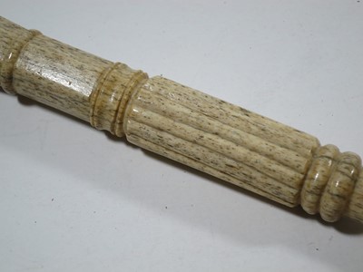 Lot 28 - Ø A SAILOR'S WHALEBONE WALKING STICK, CIRCA 1860