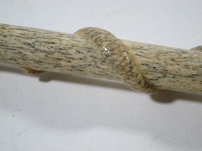 Lot 28 - Ø A SAILOR'S WHALEBONE WALKING STICK, CIRCA 1860