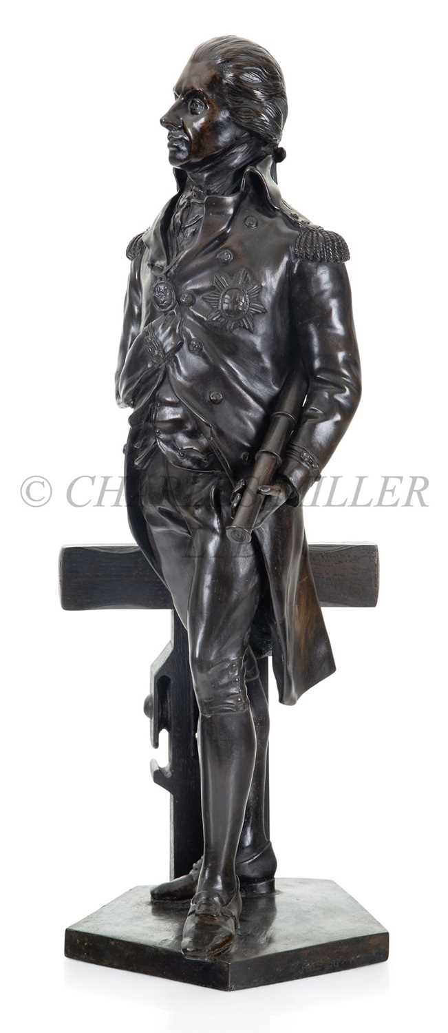 Lot 122 - AN HISTORICALLY INTERESTING CENTENARY COMMEMORATIVE BRONZE OF LORD NELSON BY PRINCESS LOUISE, DUCHESS OF ARGYLL, 1906