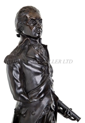 Lot 122 - AN HISTORICALLY INTERESTING CENTENARY COMMEMORATIVE BRONZE OF LORD NELSON BY PRINCESS LOUISE, DUCHESS OF ARGYLL, 1906