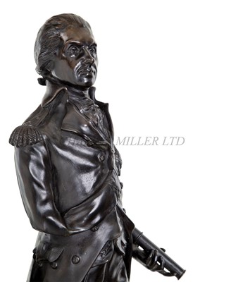 Lot 122 - AN HISTORICALLY INTERESTING CENTENARY COMMEMORATIVE BRONZE OF LORD NELSON BY PRINCESS LOUISE, DUCHESS OF ARGYLL, 1906
