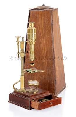 Lot 255 - A CUFF-TYPE MICROSCOPE BY DOLLOND, CIRCA 1800