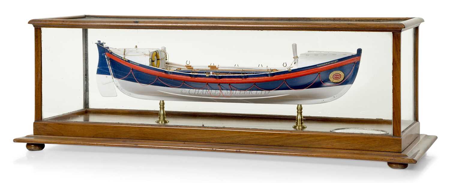 Lot 13 - AN RNLI PRESENTATION MODEL FOR THE HASBOROUGH [HAPPISBURGH] LIFEBOAT HUDDERSFIELD II, 1888