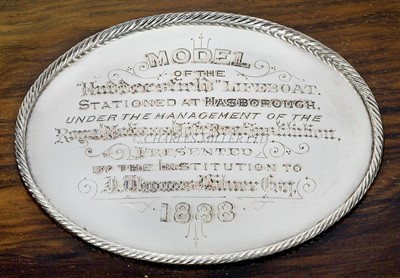 Lot 13 - AN RNLI PRESENTATION MODEL FOR THE HASBOROUGH [HAPPISBURGH] LIFEBOAT HUDDERSFIELD II, 1888