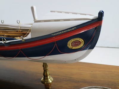 Lot 13 - AN RNLI PRESENTATION MODEL FOR THE HASBOROUGH [HAPPISBURGH] LIFEBOAT HUDDERSFIELD II, 1888