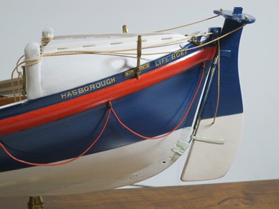 Lot 13 - AN RNLI PRESENTATION MODEL FOR THE HASBOROUGH [HAPPISBURGH] LIFEBOAT HUDDERSFIELD II, 1888