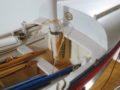 Lot 13 - AN RNLI PRESENTATION MODEL FOR THE HASBOROUGH [HAPPISBURGH] LIFEBOAT HUDDERSFIELD II, 1888