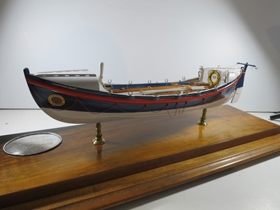 Lot 13 - AN RNLI PRESENTATION MODEL FOR THE HASBOROUGH [HAPPISBURGH] LIFEBOAT HUDDERSFIELD II, 1888