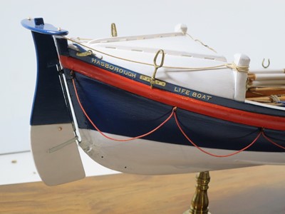 Lot 13 - AN RNLI PRESENTATION MODEL FOR THE HASBOROUGH [HAPPISBURGH] LIFEBOAT HUDDERSFIELD II, 1888