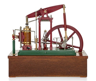 Lot 215 - AN ELECTRICALLY POWERED MODERN MODEL OF A MID-19TH CENTURY BEAM ENGINE