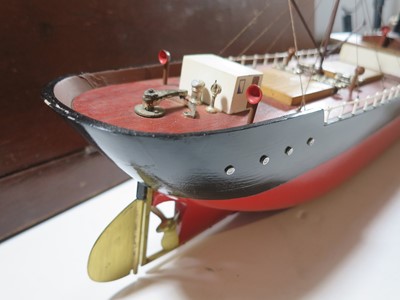 Lot 53 - A POND MODEL CARGO SHIP BY BASSETT LOWKE, C. 1935