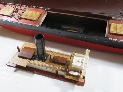 Lot 53 - A POND MODEL CARGO SHIP BY BASSETT LOWKE, C. 1935