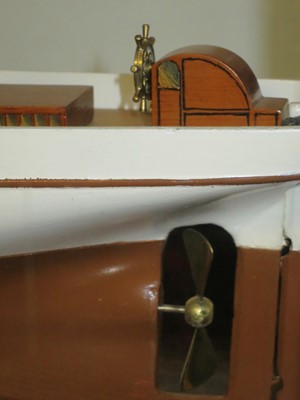 Lot 54 - A MODEL OF THE STEAM YACHT VENUS, CIRCA 1902